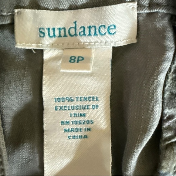 ▶️ Sundance ◀️  Tencel Grey Wide Leg Pants Sz 8 petite - Picture 14 of 14